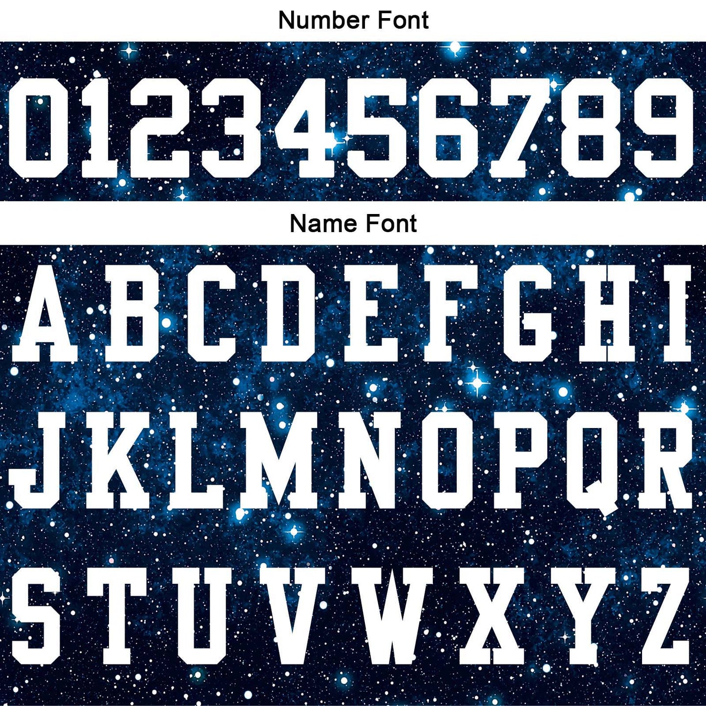 Custom Football Polo Shirts  Add Your Unique Logo/Name/Number Starry sky
