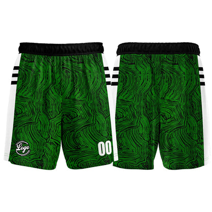 Custom Black Green Basketball Jersey Uniform Suit Printed Your Logo Name Number