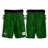Custom Black Green Basketball Jersey Uniform Suit Printed Your Logo Name Number