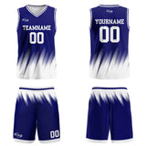 Custom Blue White Basketball Jersey Uniform Suit Printed Your Logo Name Number
