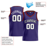 Custom Stitched Basketball Jersey for Men, Women And Kids Purple-White-Black-Red