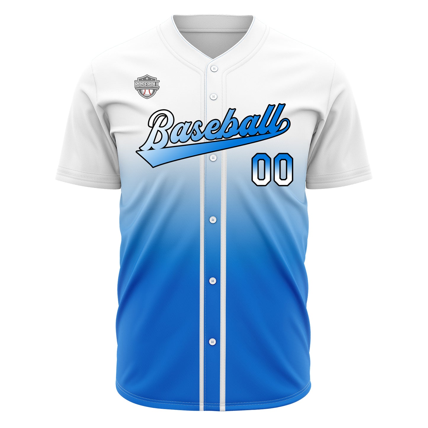 Custom Gradient Baseball Jerseys Personalized Name Number Logo