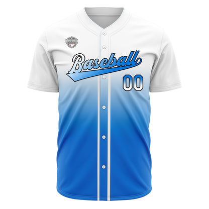 Custom Gradient Baseball Jerseys Personalized Name Number Logo