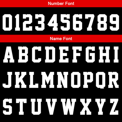 Custom Black Red Reversible Basketball Suit for Adults and Kids Personalized Jersey