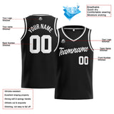 Custom Stitched Basketball Jersey for Men, Women  And Kids Black-White