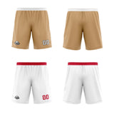 Custom Gold White Reversible Basketball Jersey Uniform Suit Printed Your Logo Name Number