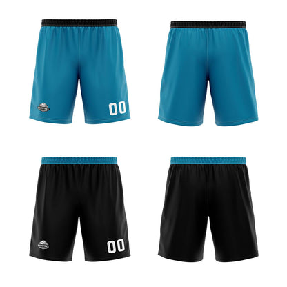 Custom Blue Black Reversible Basketball Jersey Uniform Suit Printed Your Logo Name Number
