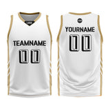 Custom White Basketball Jersey Uniform Suit Printed Your Logo Name Number