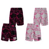 Custom Black Pink Reversible Basketball Suit for Adults and Kids Personalized Jersey