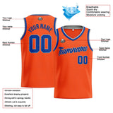 Custom Stitched Basketball Jersey for Men, Women  And Kids Orange-Royal-Gray