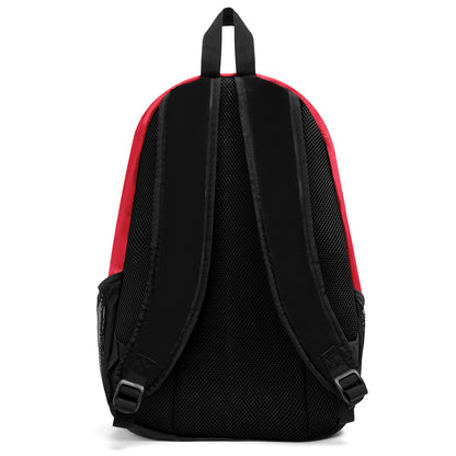 Customize Red Sports Backpacks Featuring Personalized Names, Numbers and Logos