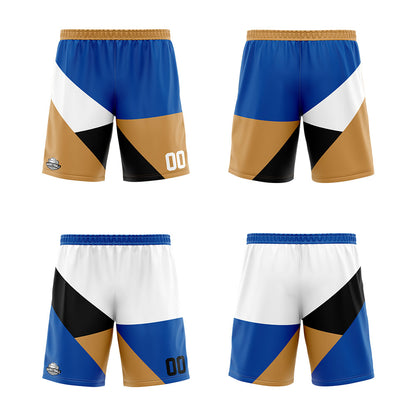 Custom Reversible Basketball Suit for Adults and Kids Personalized Jersey Royal&Gold