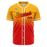 Custom Gradient Baseball Jerseys Personalized Name Number Logo