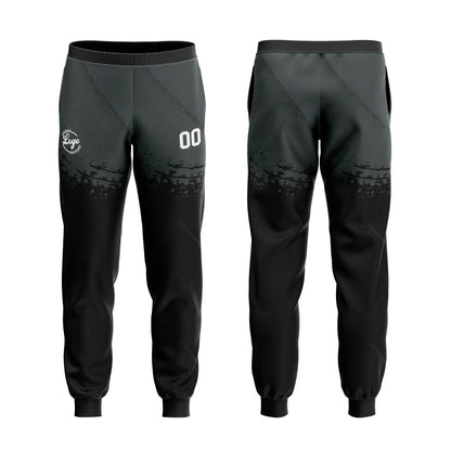Custom Black Gray Sports hoodie Sweatshirt Set for Men Women Youth Tops and Pants Set Tracksuit