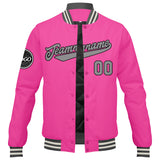 Custom Varsity Jacket Letterman jacket for Men, Women and Youth Pink