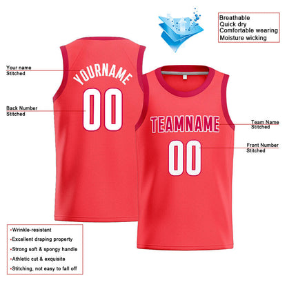 Custom Stitched Basketball Jersey for Men, Women And Kids Red-Maroon
