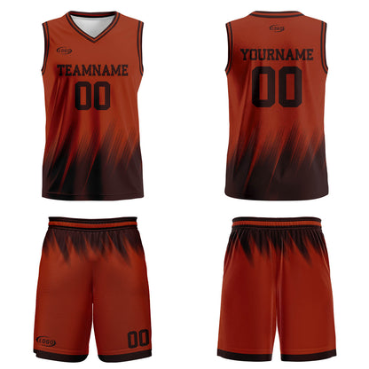 Custom Brown Dark Brown Basketball Jersey Uniform Suit Printed Your Logo Name Number