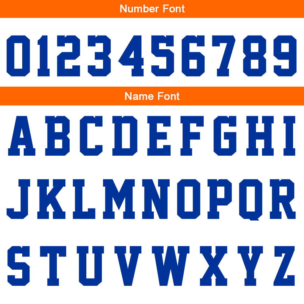 Custom Orange Royal Reversible Basketball Suit for Adults and Kids Personalized Jersey