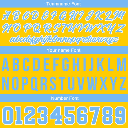 Custom Stitched Basketball Jersey for Men, Women  And Kids Yellow-Light Blue