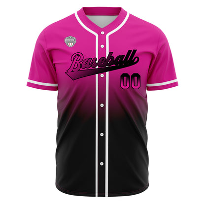 Custom Gradient Baseball Jerseys Personalized Name Number Logo