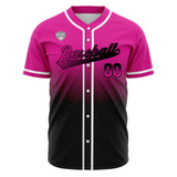 Custom Gradient Baseball Jerseys Personalized Name Number Logo