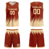 Custom Red Rice White Basketball Jersey Uniform Suit Printed Your Logo Name Number