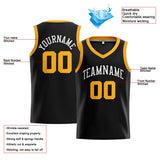 Custom Stitched Basketball Jersey for Men, Women And Kids Black-Yellow