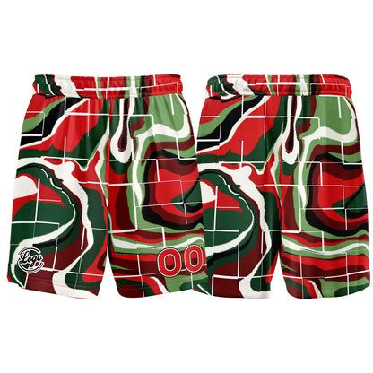 Custom Green Red Basketball Jersey Uniform Suit Printed Your Logo Name Number