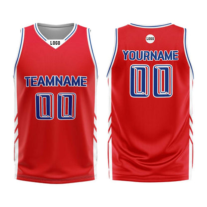 Custom True Red Basketball Jersey Uniform Suit Printed Your Logo Name Number