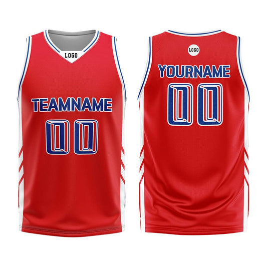 Custom True Red Basketball Jersey Uniform Suit Printed Your Logo Name Number
