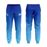 Custom Blue Sports hoodie Sweatshirt Set for Men Women Youth Tops and Pants Set Tracksuit