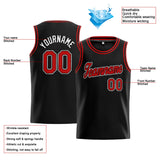 Custom Stitched Basketball Jersey for Men, Women And Kids Black-Red-White