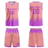 Custom Pink Purple Basketball Jersey Uniform Suit Printed Your Logo Name Number