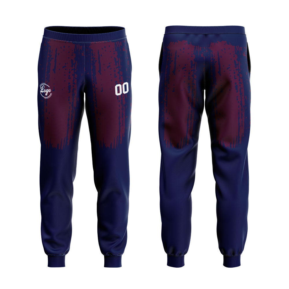 Custom Navy White Hoodie Sweatshirt Set for Men Women Youth Tops and Pants Set Tracksuit