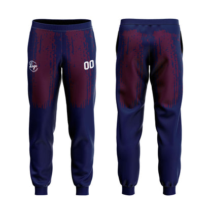 Custom Navy White Hoodie Sweatshirt Set for Men Women Youth Tops and Pants Set Tracksuit