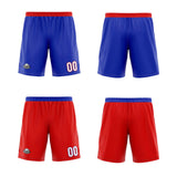 Custom Royal Blue Red Reversible Basketball Jersey Uniform Suit Printed Your Logo Name Number