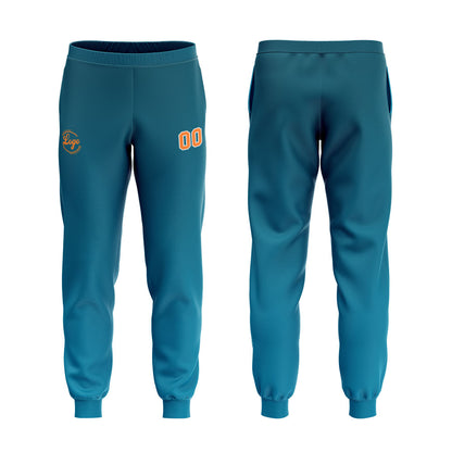 Custom Lake Blue Hoodie Sweatshirt Set for Men Women Youth Tops and Pants Set Tracksuit