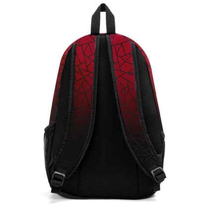 Customize Red Black Sports Backpacks Featuring Personalized Names, Numbers and Logos