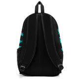 Customize Aqua Black Sports Backpacks Featuring Personalized Names, Numbers and Logos