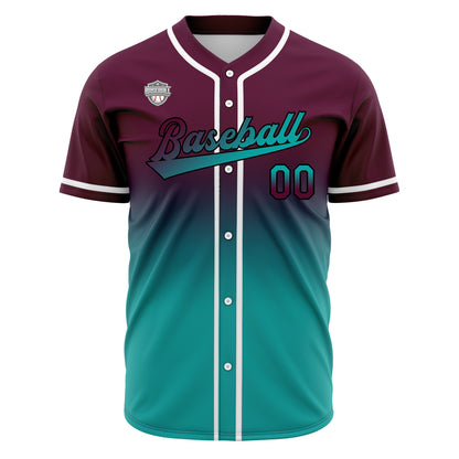 Custom Gradient Baseball Jerseys Personalized Name Number Logo