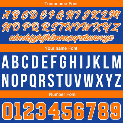 Custom Stitched Basketball Jersey for Men, Women  And Kids Royal-Orange