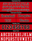 Custom Basketball Jersey Red-Black