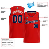 Custom Stitched Basketball Jersey for Men, Women  And Kids Red-Navy