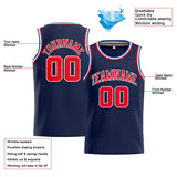 Custom Stitched Basketball Jersey for Men, Women And Kids Navy-Red-Royal