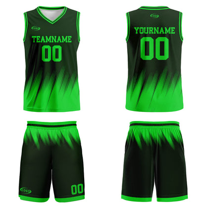 Custom Olive Green Bright Green Basketball Jersey Uniform Suit Printed Your Logo Name Number