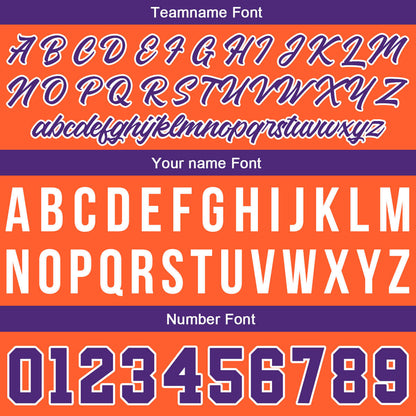Custom Stitched Basketball Jersey for Men, Women  And Kids Orange-Purple