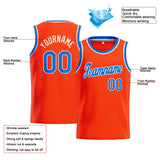 Custom Stitched Basketball Jersey for Men, Women And Kids Orange-Blue-White