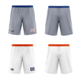 Custom Light Gray White Reversible Basketball Jersey Uniform Suit Printed Your Logo Name Number