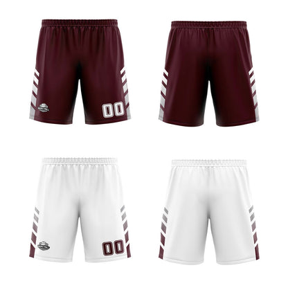 Custom Crimson White Grey Reversible Basketball Suit for Adults and Kids Personalized Jersey