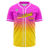 Custom Gradient Baseball Jerseys Personalized Name Number Logo